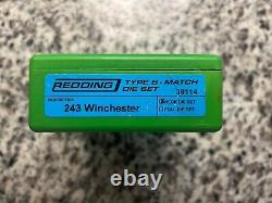 Redding Type S Match Neck Die Set. 243 Winchester 38114