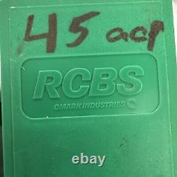 Reloading Dies RCBS 45,223,40 S/w 357,38 Lot Of 9 Boxes Grouping