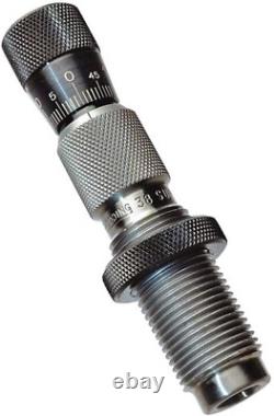 Reloading Micro-Adjustable Taper Steel Crimp Dies with Knurled Micrometer Barrel