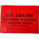 Vintage 1961 Lee Loader Red Box 12 Gauge Reloading Set With Black Powder Data