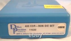 Vintage / Rare 400 Cor-bon / Dillon Precision Carbide 3 Die Set #11030